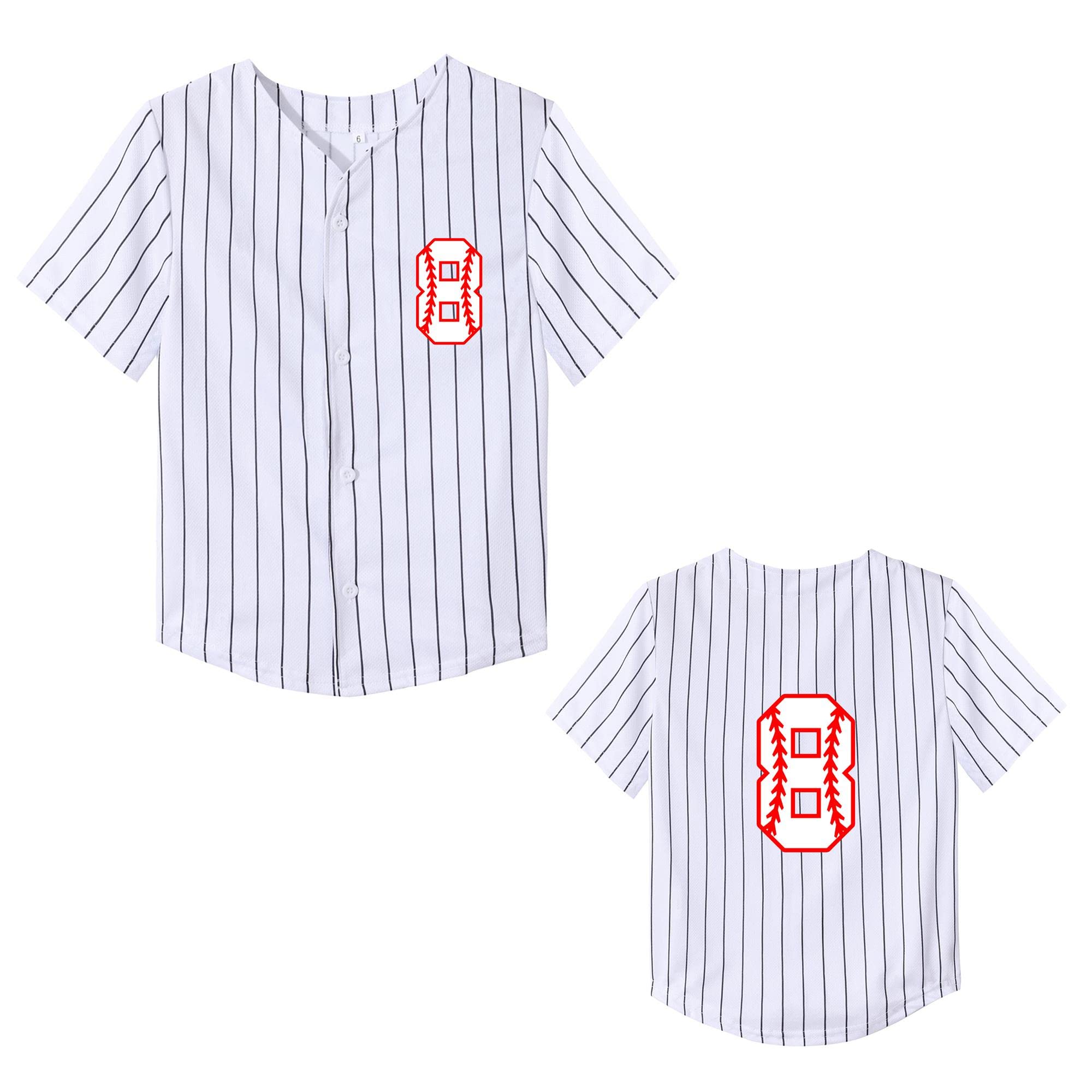Yuji Itadori Kids Baseball Birthday Shirt 7th 8th 9th 10th Year Old Toddler Boys Girls Shirts Birthday Clothes