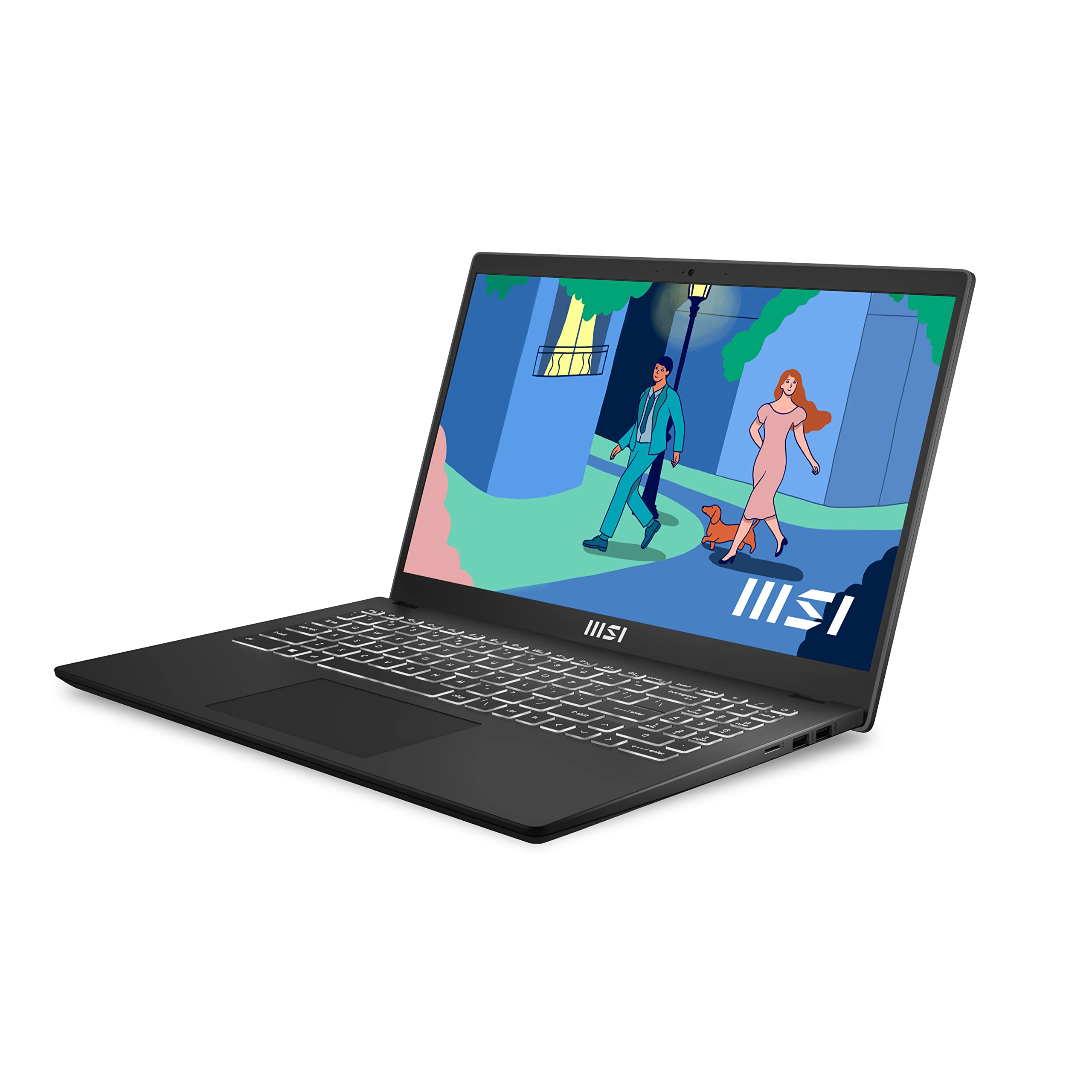 MSI Modern 14 C7M-423XES Ordenador Portátil 14" FHD, Ryzen 7 7730U, AMD Radeon Graphics, 16GB RAM, 1TB SSD, Sin Sistema operativo, Classic Black, Teclado QWERTY Español — view 61