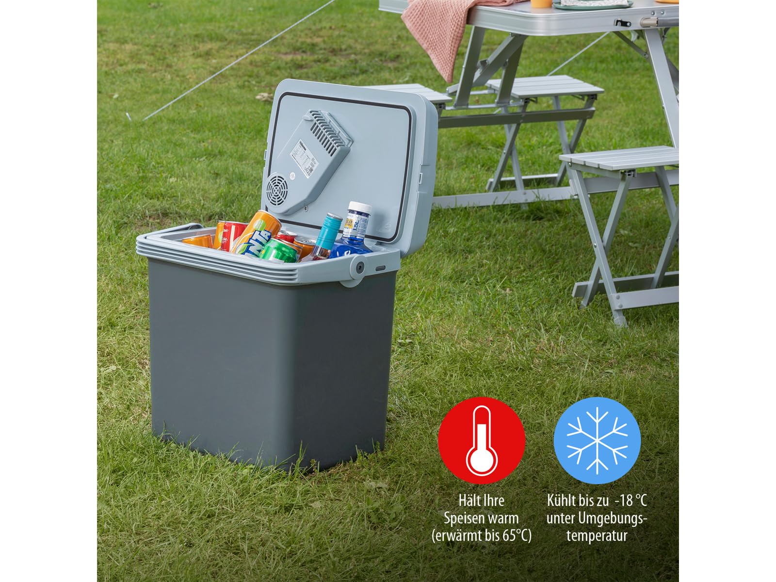 Tristar Lodówka – 22 litry, termoelektryczny system chłodzenia, wtyczka 12 V KB-7424