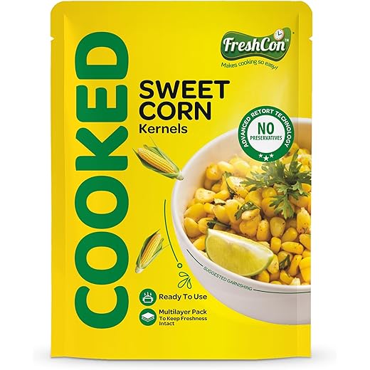FRESHCON Pre Cooked Sweetcorn Kernels 840gm