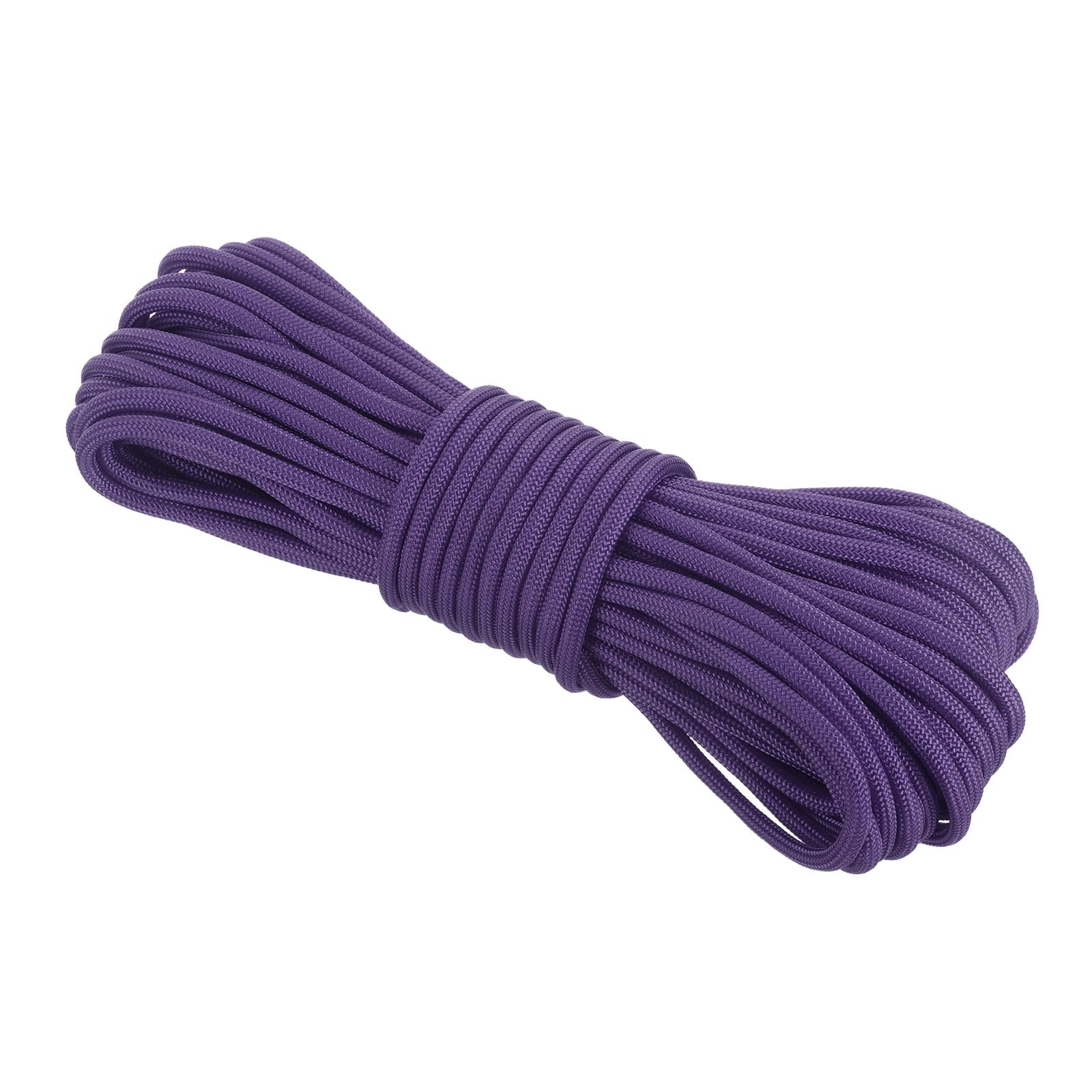 Rebower 550 Paracord Rope 15m, 4mm Thin Paracord Nylon Cord 7-Strand Core [for Tent Camping Outdoor Gear] - Purple