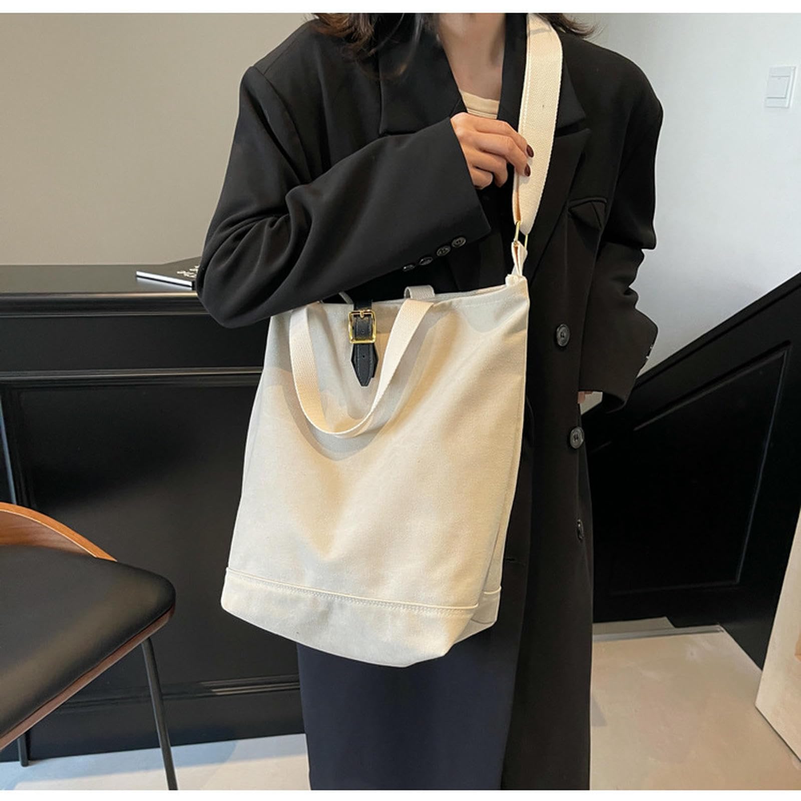 Borsa a Tracolla per Ragazze, Senso della Moda, Grande capacità, Semplice Pendolari, Tote Portatile di Nicchia Casual Studenti-Verde