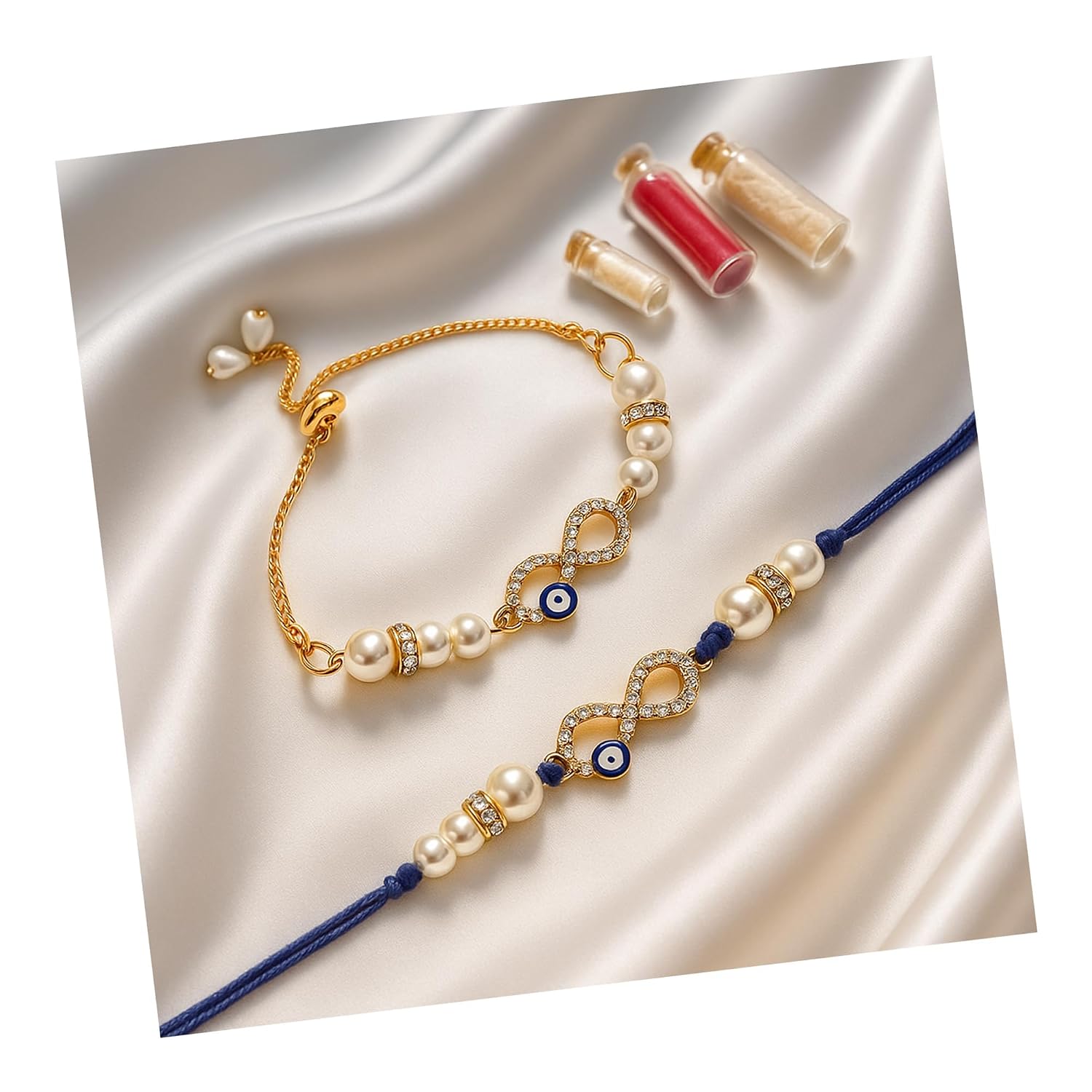 Evil Eye Bhaiya bhabhi rakhi for Brother and Bhabhi Lumba Combo Set | Evil Eye unique Couple rakhi for Bhaiya bhabhi rakhi... - Review, Price and Buying Guide