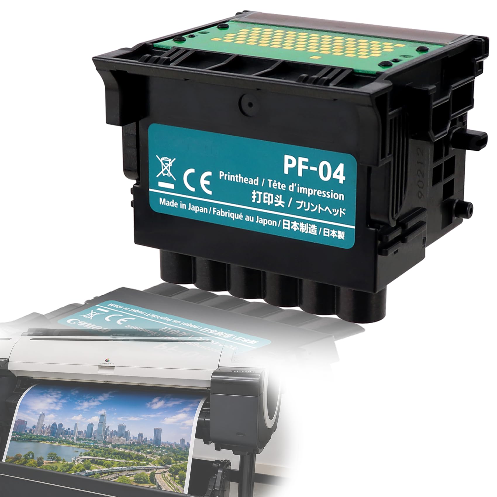 Photo 1 of Betollo PF-04 Printhead Replacement of Canon PF-04 printhead, Compatible with IPF650 IPF655 IPF750 IPF760 IPF765 IPF755 Printer Head