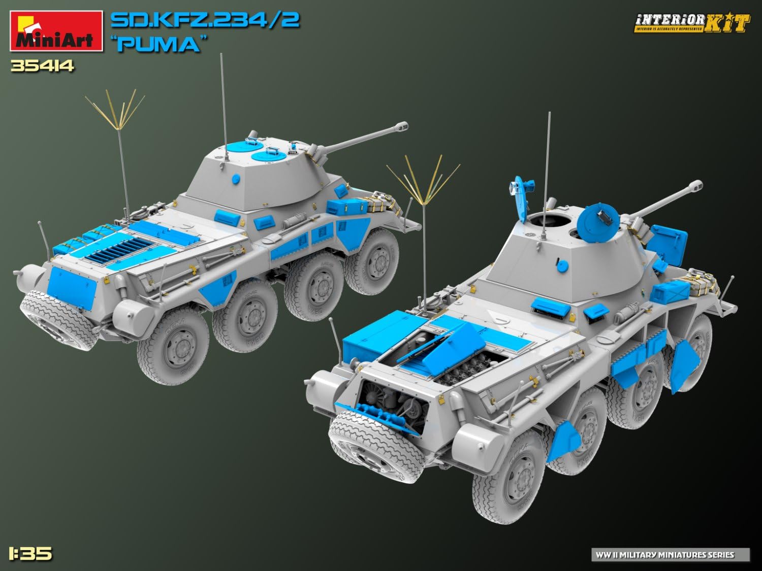 Miniart - sd.kfz.234/2 puma 1/35 - miniart 35414