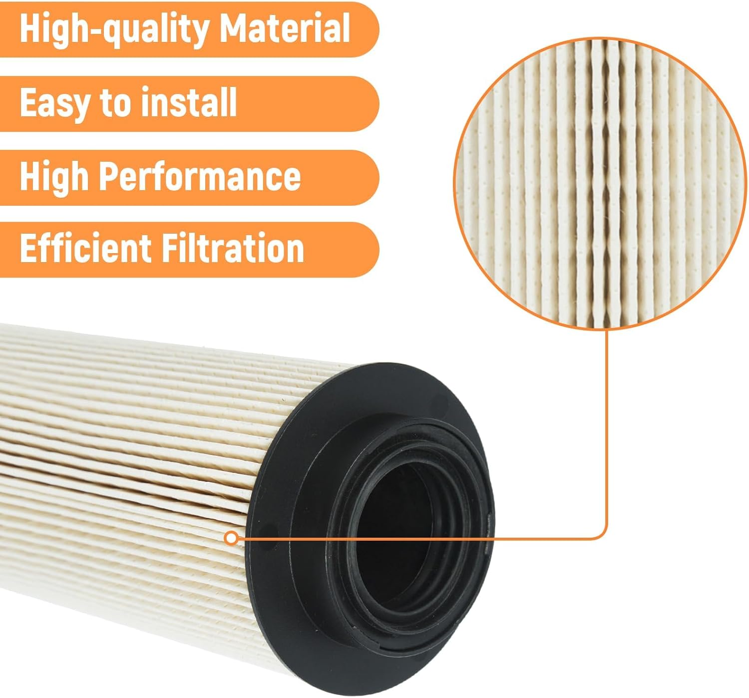 2277129 Fuel Filter Water Separator Compatible with Paccar MX-13 MX13 Engine Peterbilt DAF Kenworth Trucks Replaces 2277129PE 1852006 1852006PE 2133096 2133096PE 2164463 2164463PE(set of 3)
