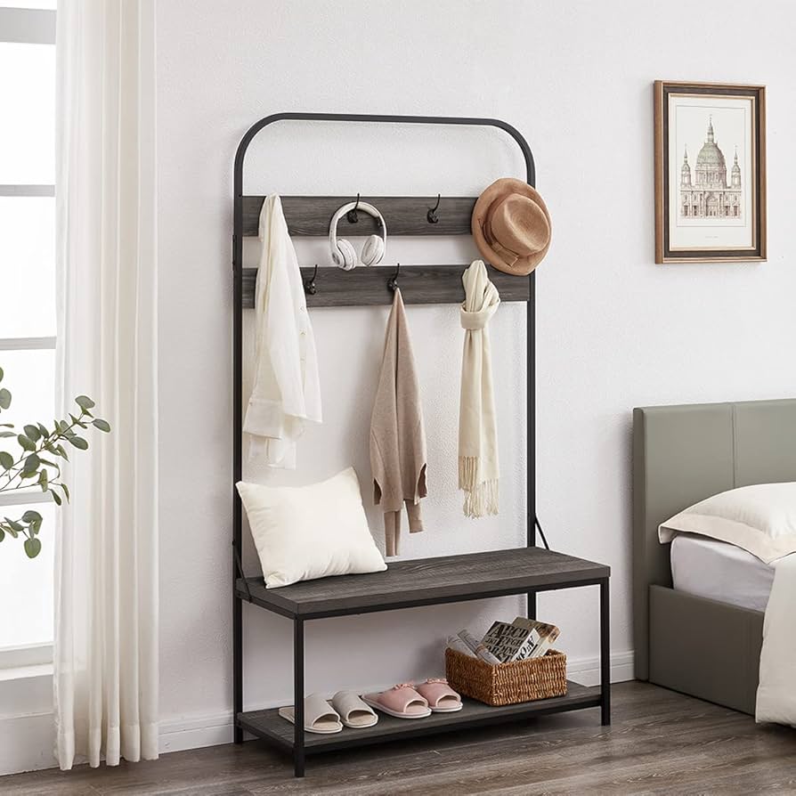 Extra Large Coat Rack With Shoe Tidy Charles Bentley