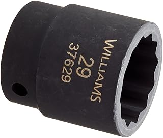 Williams 37629 1/2-Inch Drive 29mm Standard Impact Socket, 12-Point