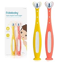 Vista 1 de Frida Baby Cepillo de Dientes de Entrenamiento Triple-Ángulo Toothhugger para Niños Pequeños Cepillo de Dientes para Niños Pequeños de 2 Años