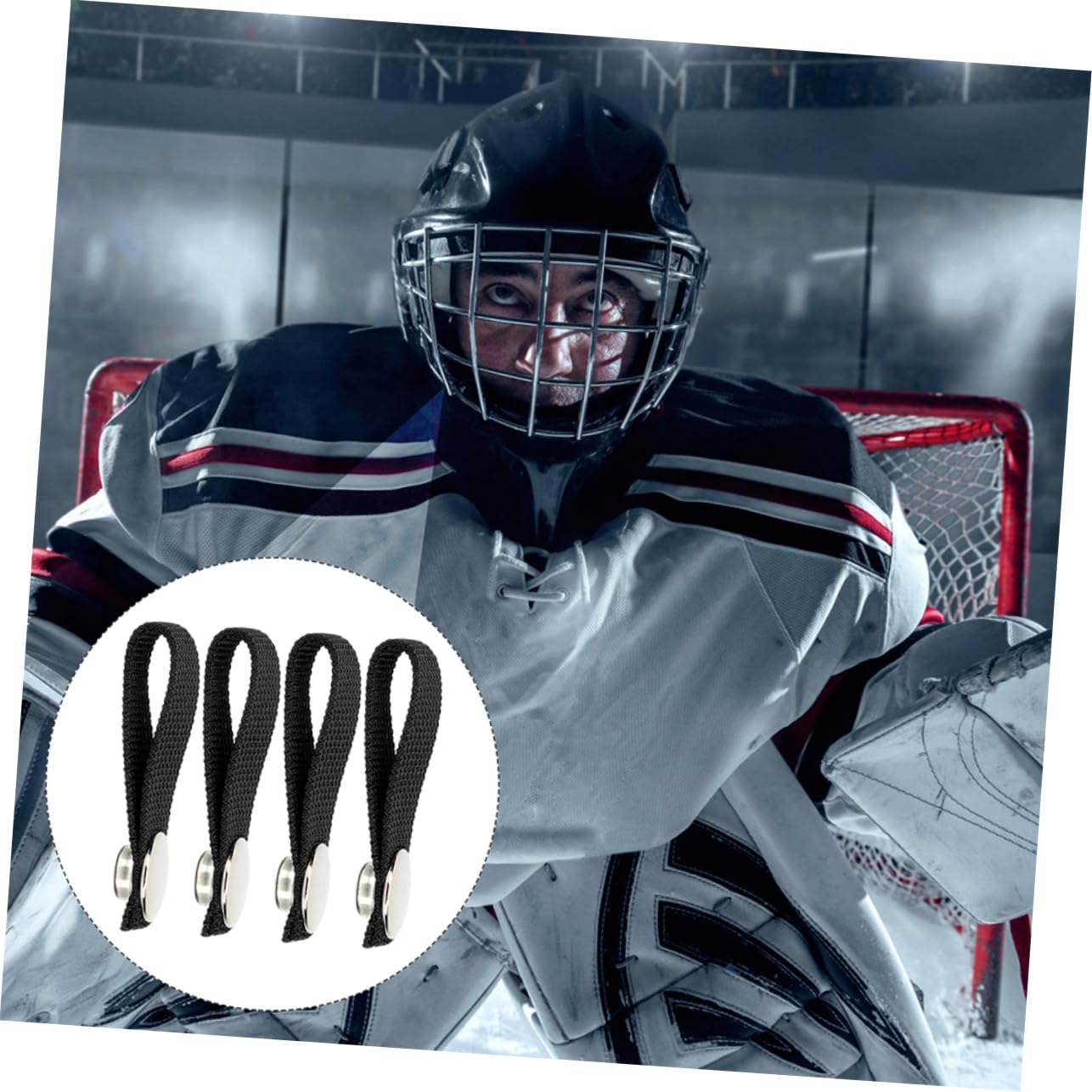 SOESFOUFU Enhance Safety Hockey Helmet Chin Straps 3-pair Replacement Straps Aluminum Polyester for Durability