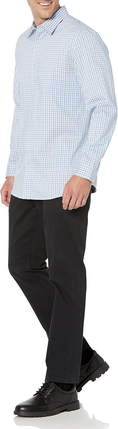 Amazon Essentials Men's Slim Fit Long Sleeve Wrinkle Resistant Stretch Dress Shirt - Image 7