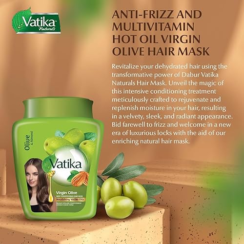 Miniatura 3 de Dabur Vatika Deep Conditioning (Oliva) Mascarilla capilar (para cabello seco, opaco y sin vida) 17.64 oz