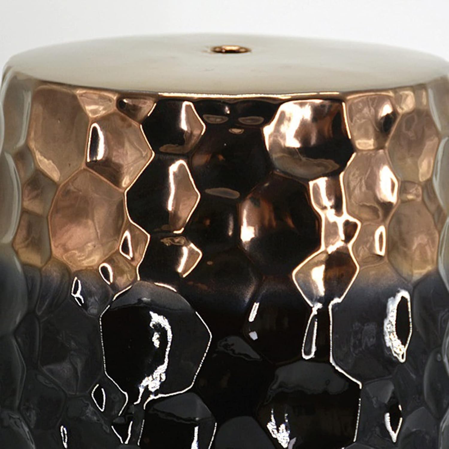Decorative garden stools, New Chinese Garden Decorative Stool, Black Ceramic Drum Stool, Shoe Changing Stool, Side Table, Bathroom Bath Stool