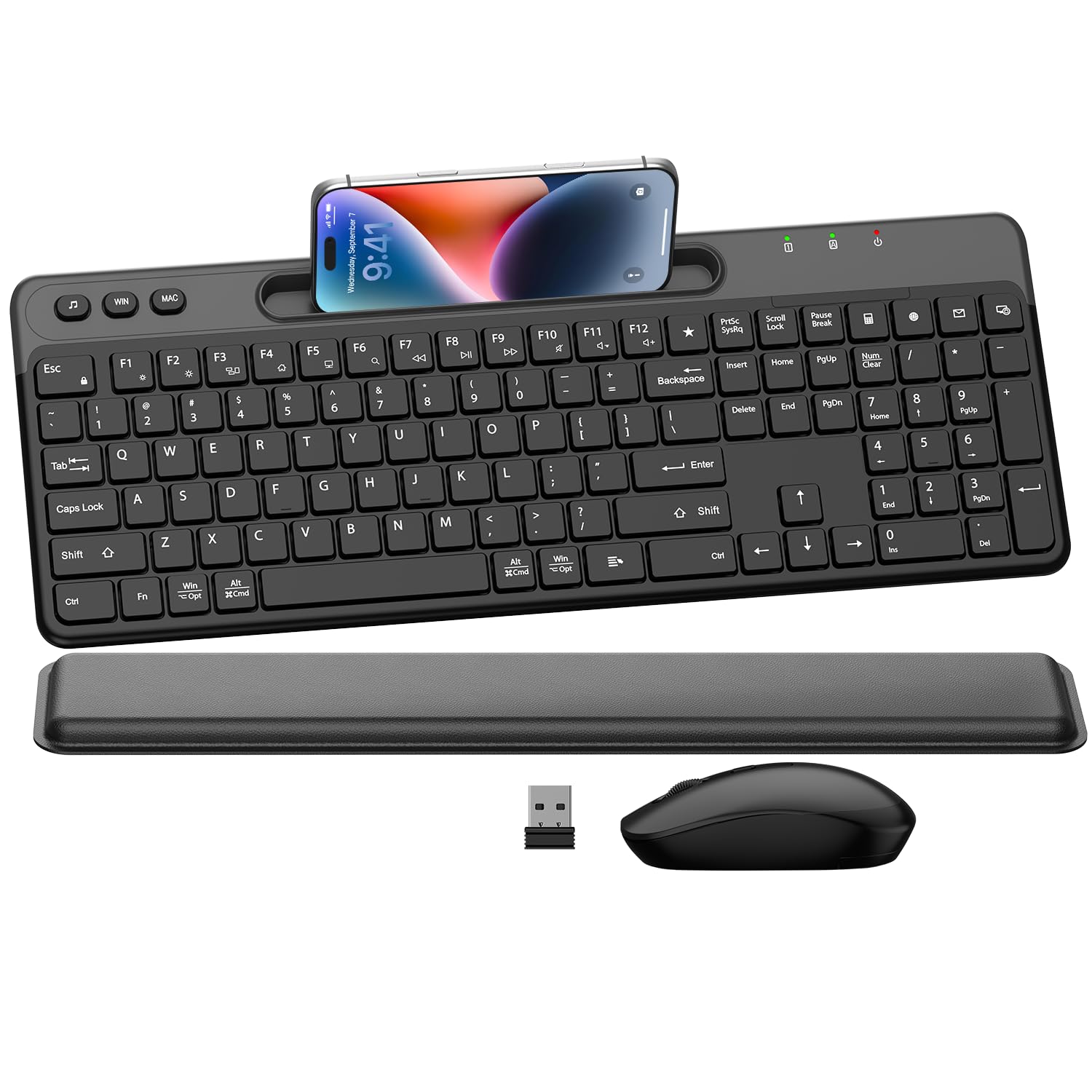 QUASIO Ergonomic Wireless Keyboard and Mouse Combo