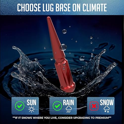 Vista 30 de Wheel Accessories Parts 20 piezas M12x1.5 12x1.5 rosca Spike Spline 4.40" largo tuercas negras 7/8" y 13/16" hexagonales para Chevy Blazer S10 GMC