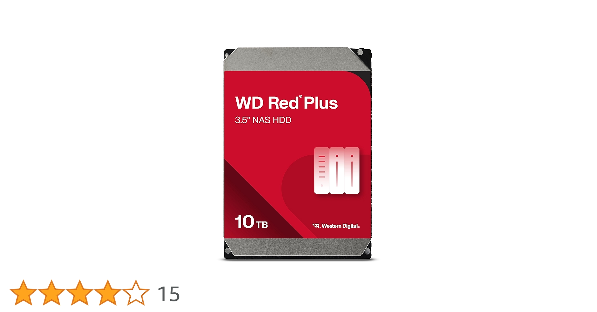 Western Digital 10TB WD Red Plus NAS Internal Hard Drive HDD