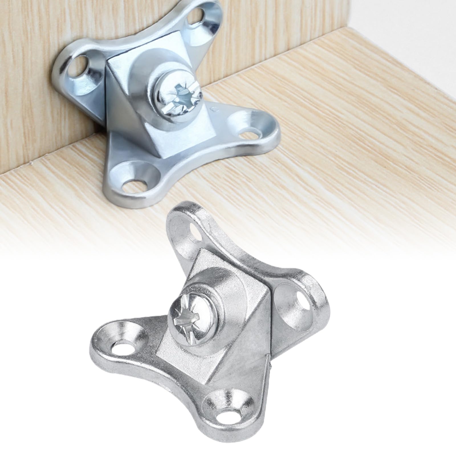 20PCS Removable Combination Butterfly Corner Code, Metal Brackets Corner Brace for Wood Furniture Fixing (A-Silver)
