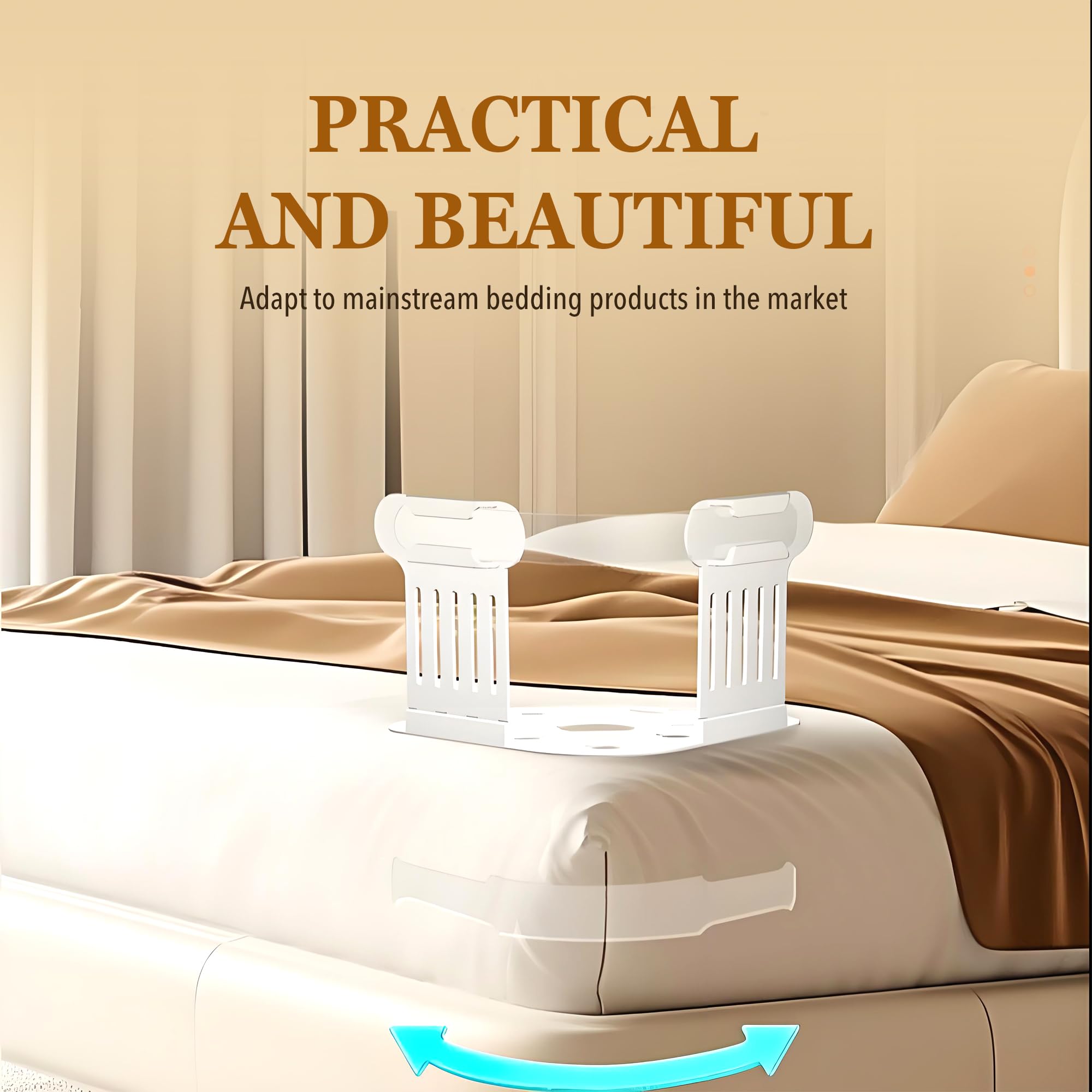 Rose Romee 4 Pcs Bed Sheet Holder, Lock Sheet Holders Keep Sheets Tight Heavy Duty Bed Sheet Holder Corner, Bed Sheet Clips Straps No More Loose Sheets, Fit All Mattress Size Easy Installation