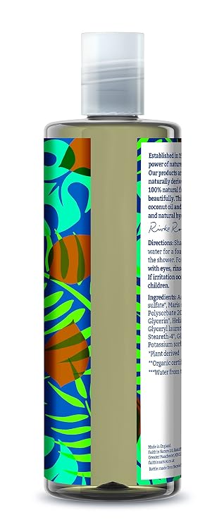 Faith in Nature Shower Gel Foam Bath Coconut 13 5 fl oz 400 ml