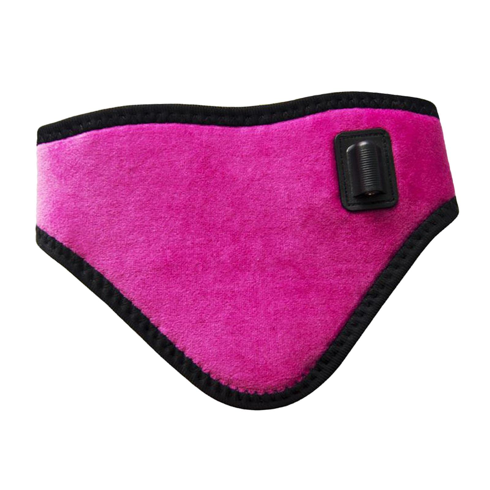 Soporte Cervical Térmico de, Almohadilla Calefactora Eléctrica USB, Temperatura Ajustable, Compresa Caliente Suave, Adecuada para El Cuello, P, Rosa roja