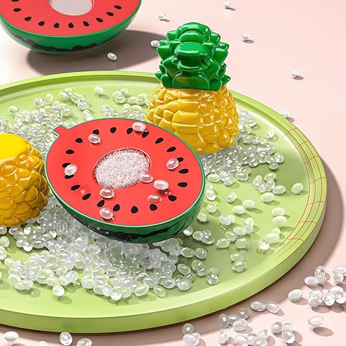 Miniatura 8 de TEMI 70 piezas de juguetes de cocina para niños - Accesorios de frutas y verduras para niñas de 3, 4, 5, 6 con estuche de almacenamiento, platos y