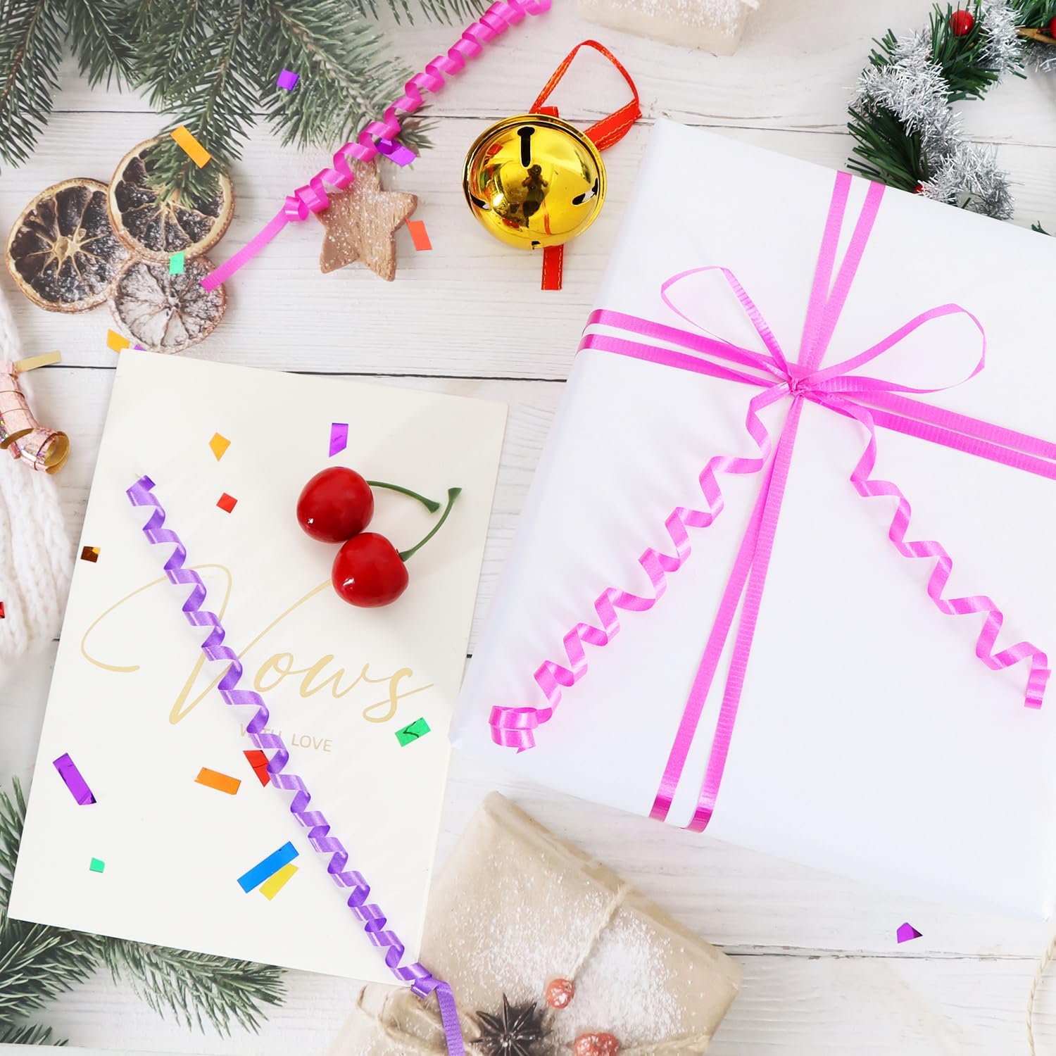 BEISHIDA 500 Yards Matte Hot Pink Curling Ribbon for Gift Wrapping, Birthday Party, Festival, Art Craft, Decor, Florist, Flowers - Image 4