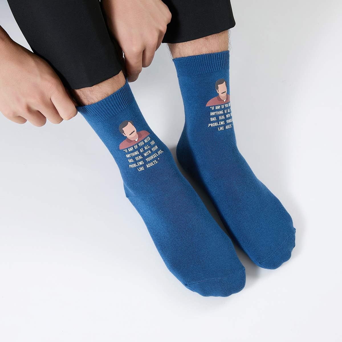 Ron Swanson Quotes Socks - Parks and Rec Gift for Men or Women - Image 4