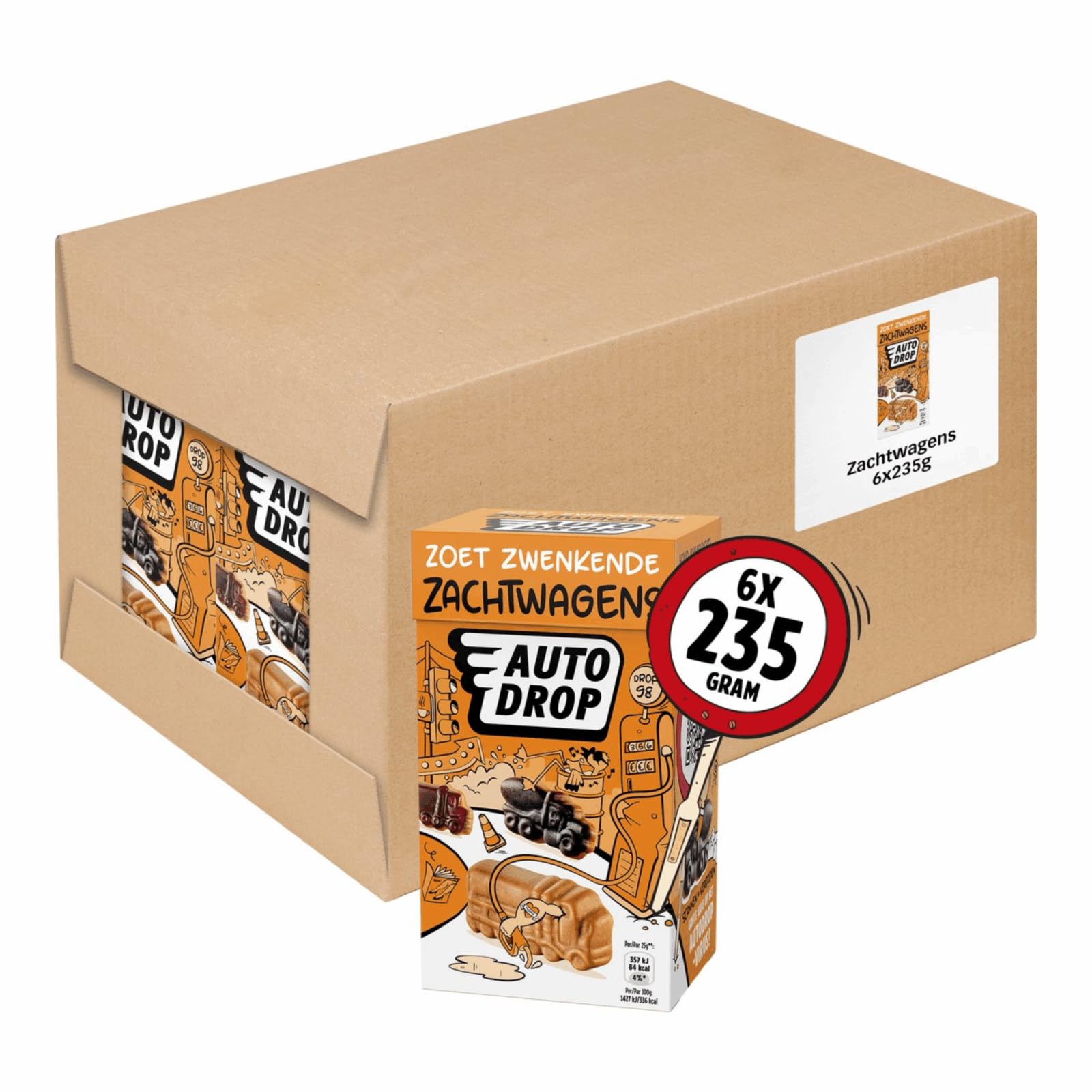 Autodrop Soft Cars – 6 boîtes x 235 g