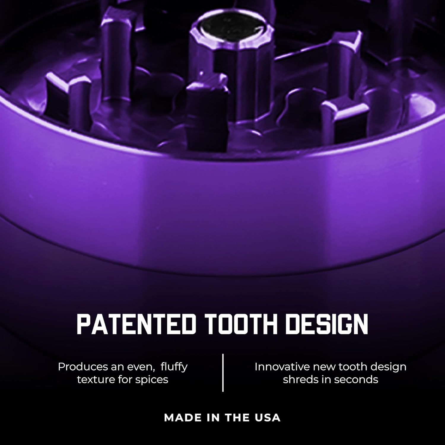 Santa Cruz Shredder Metal Herb Grinder Knurled Top for Stronger Grip 3 Piece Small 1.7" (Purple)