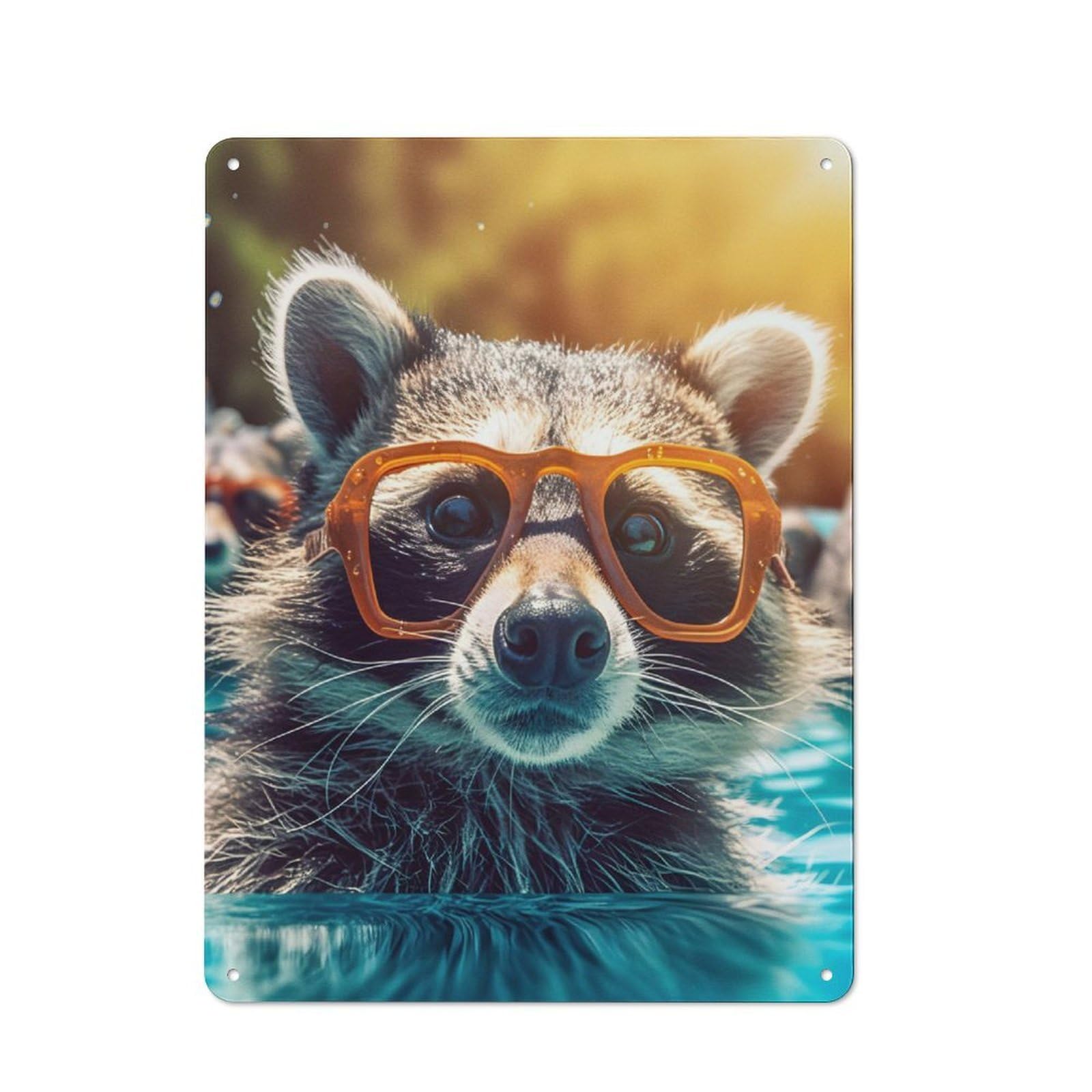 Junmoney Swimming Pool Printed Metal Sign 40X30cm For Man Cave Or Games Room, Suited To Games Room Collectors