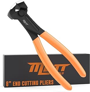AMERICAN MUTT TOOLS 8" End Cutting Pliers End Cutting Nippers Heavy Duty End Nipper Pliers and Nail Puller Pliers | Nail Nipper Tool Screw Cutter Tool Fret Cutter Flash End Cutter Pliers