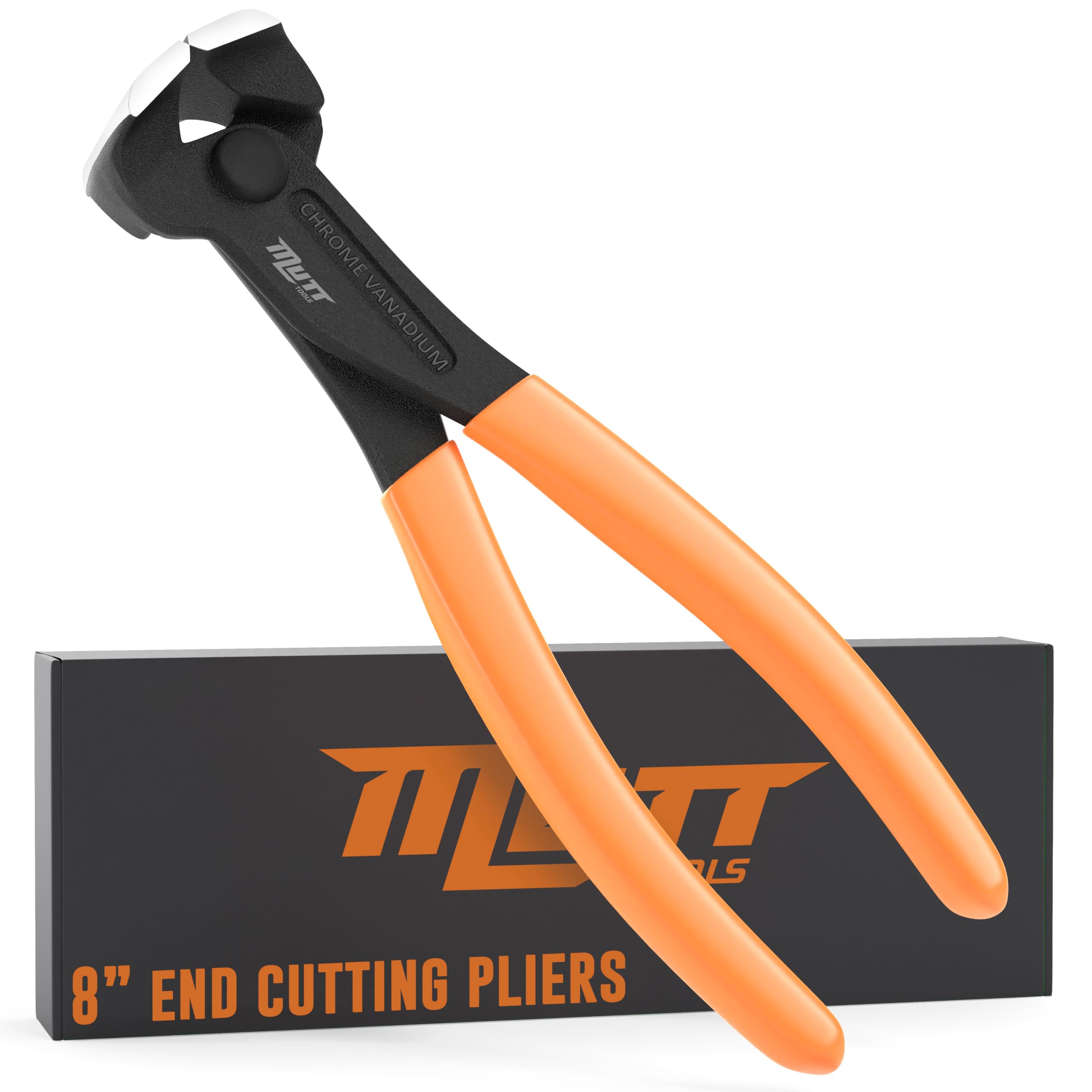 Mutt Tools 8 Inch End Cutting Pliers Heavy Duty – CRV End Nippers Tool – Nail Puller Pliers, Nail Puller Tool