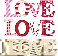 Vista 25 de Adornos de Letras de Madera PAPÁ para Pintar de 7 Pulgadas, Tamaño Grande, Recorte de Papi de Madera para el Día del Padre, DIY en Blanco, Madera