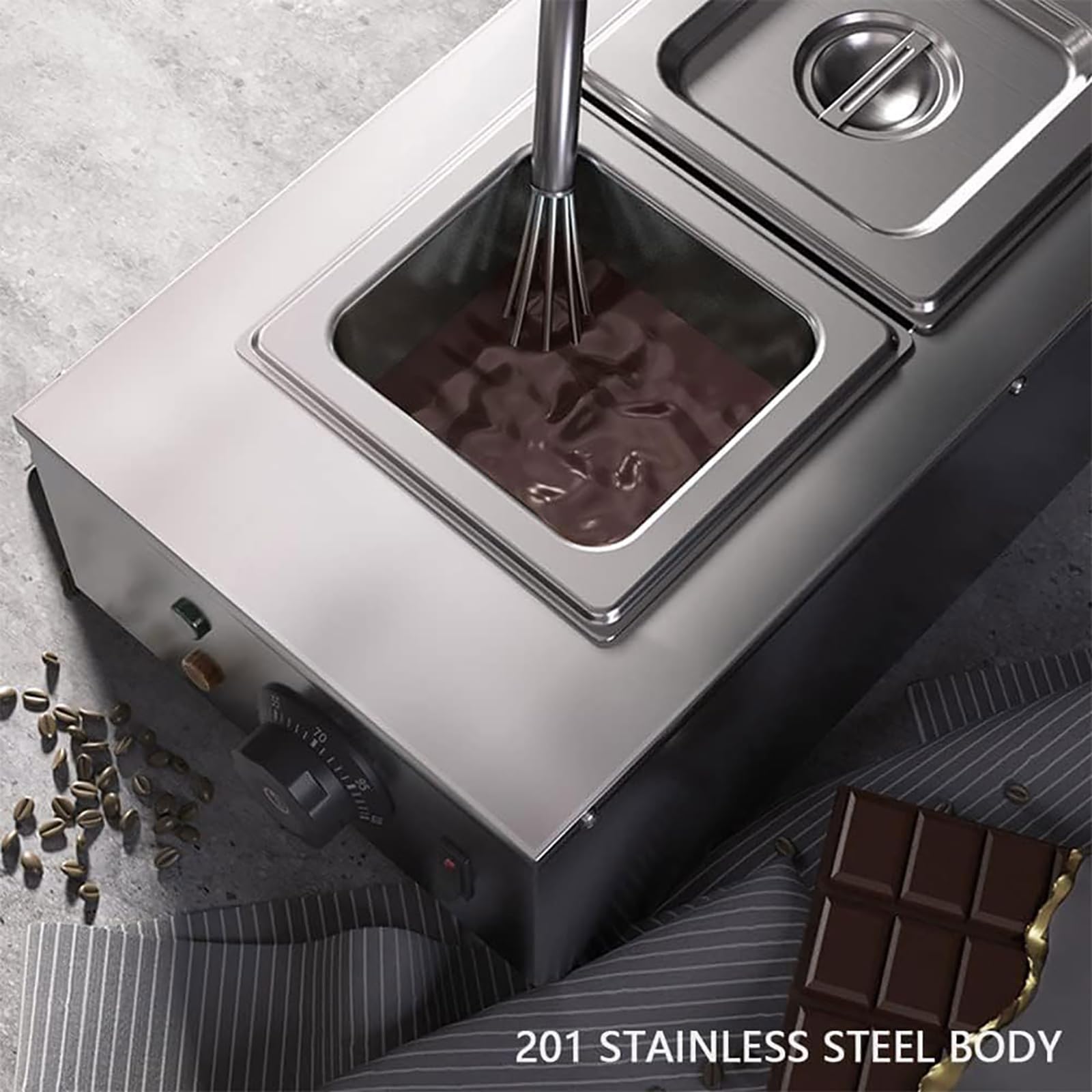 Amazon.co.jp: 800W 業務用チョコレートテンパリングマシン 30℃〜85