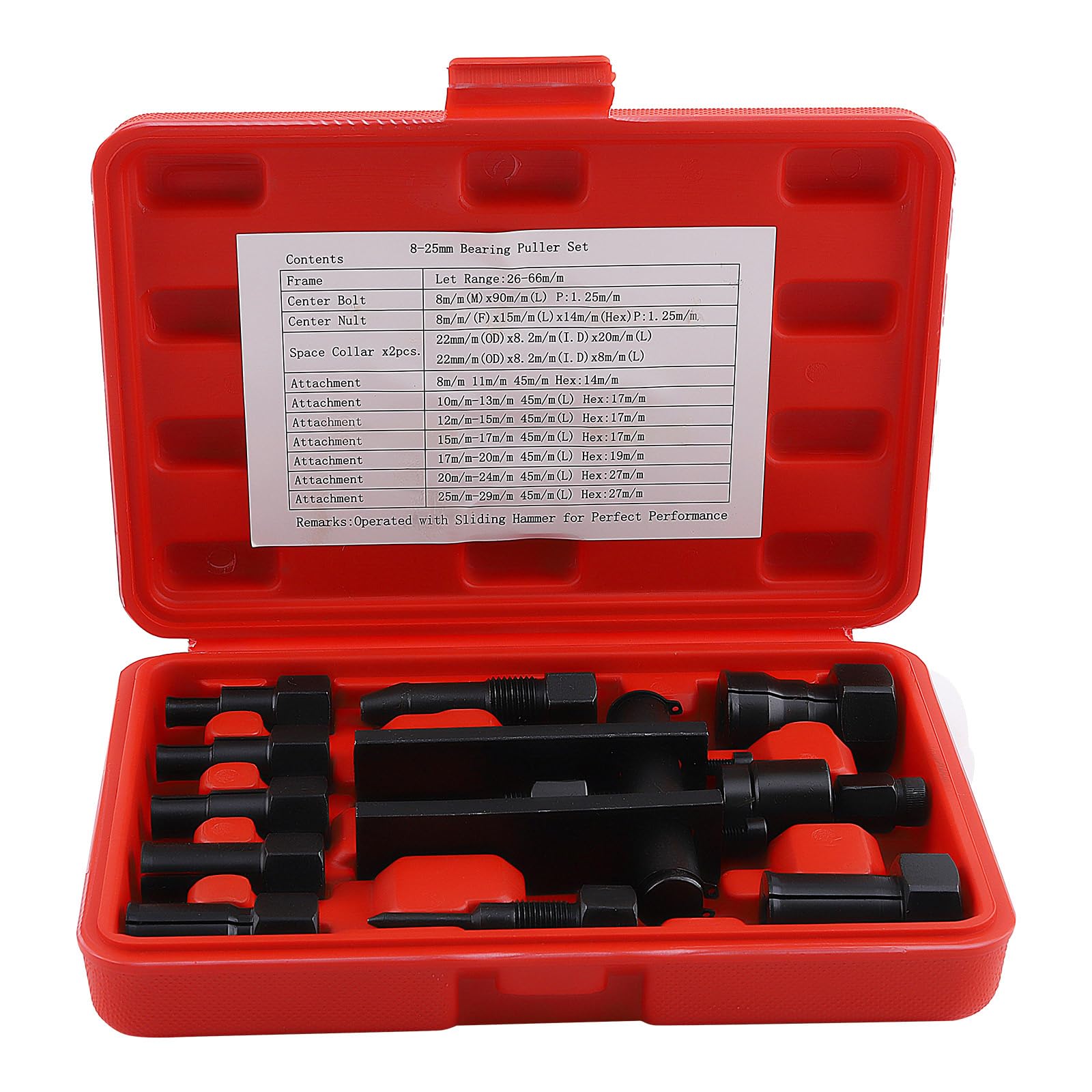 maXpeedingrods Motorcycle Blind Hole Bearing Puller Set for 8-25mm Bearing