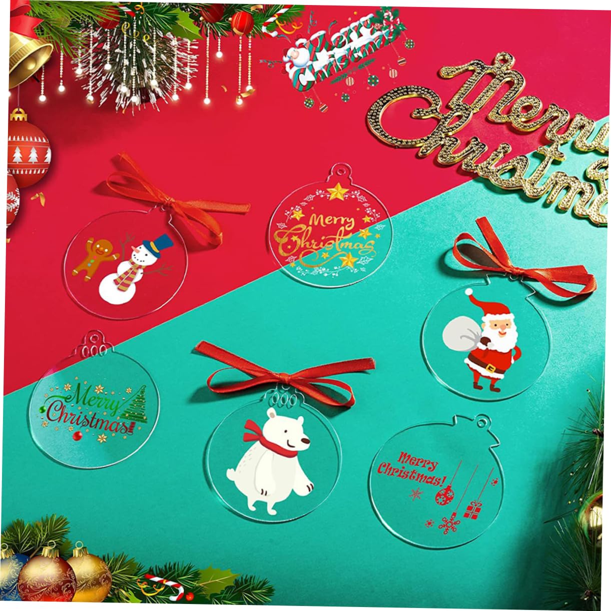 PRETYZOOM 216 STK Weihnachtskugel Dekoration personalisierte weihnachtskugeln personalisierte+weihnachtskugeln Weihnachtskugelverzierungen Leere Kugelweihnachtsverzierungen Christbaumschmuck