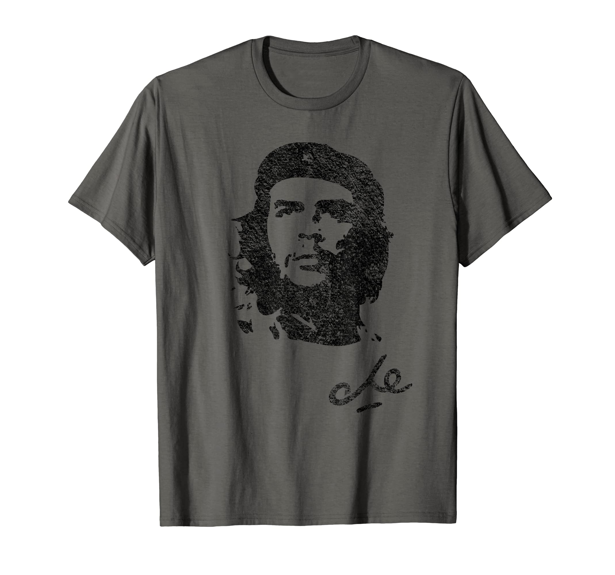 CHE GUEVARA CUBAN REVOLUTIONCHE GUEVARA PORTRAIT SIGNATURE GUERRILLA CUBA T-ShirtOEKO-TEX STANDARD 100