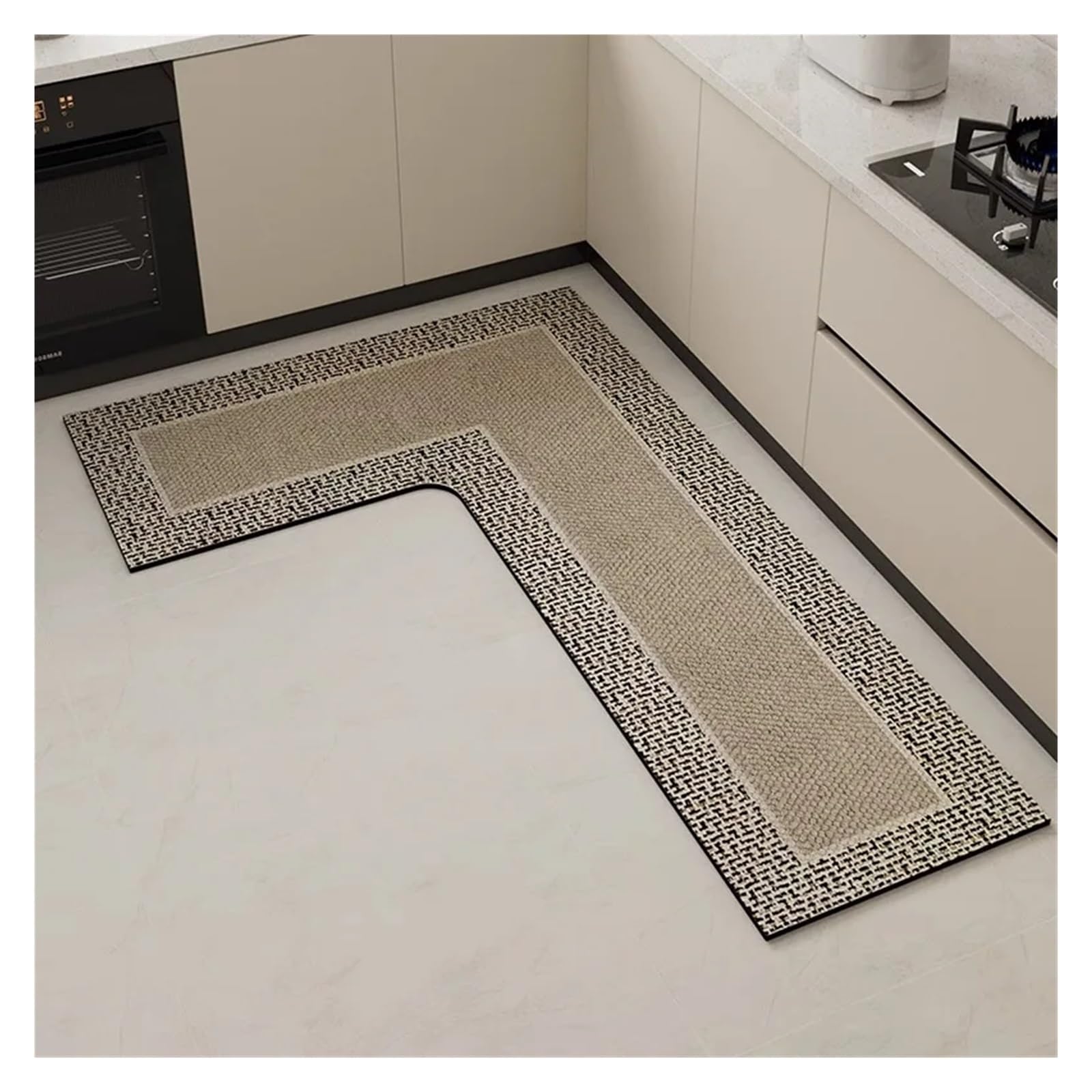 Tapis de sol de cuisine en PVC pour protéger votre pièce d'angle Color-04