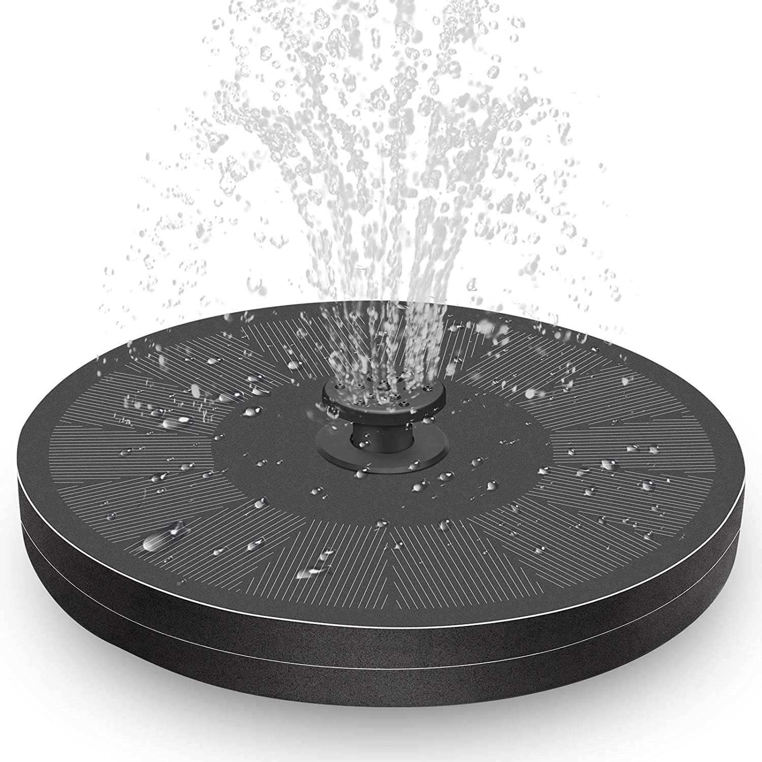 AUS Living Solar Fountain with 3.5W Pump with Battery, Floating Bird Bath, Water Feature for Garden, Pool or Pond. Simple to Use, No Power Cables Required
