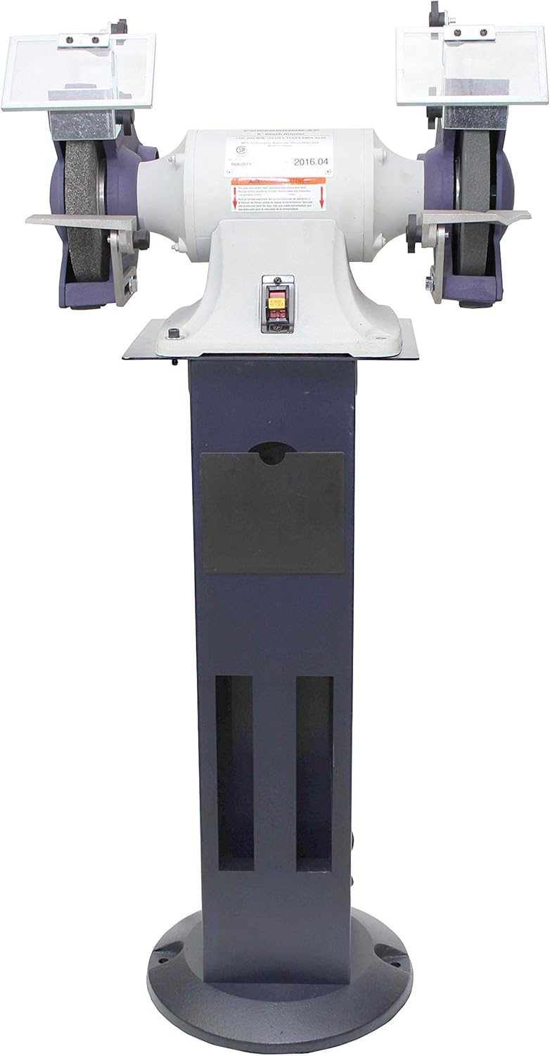 8" XP Bench Grinder/Pedestal Stand Combo