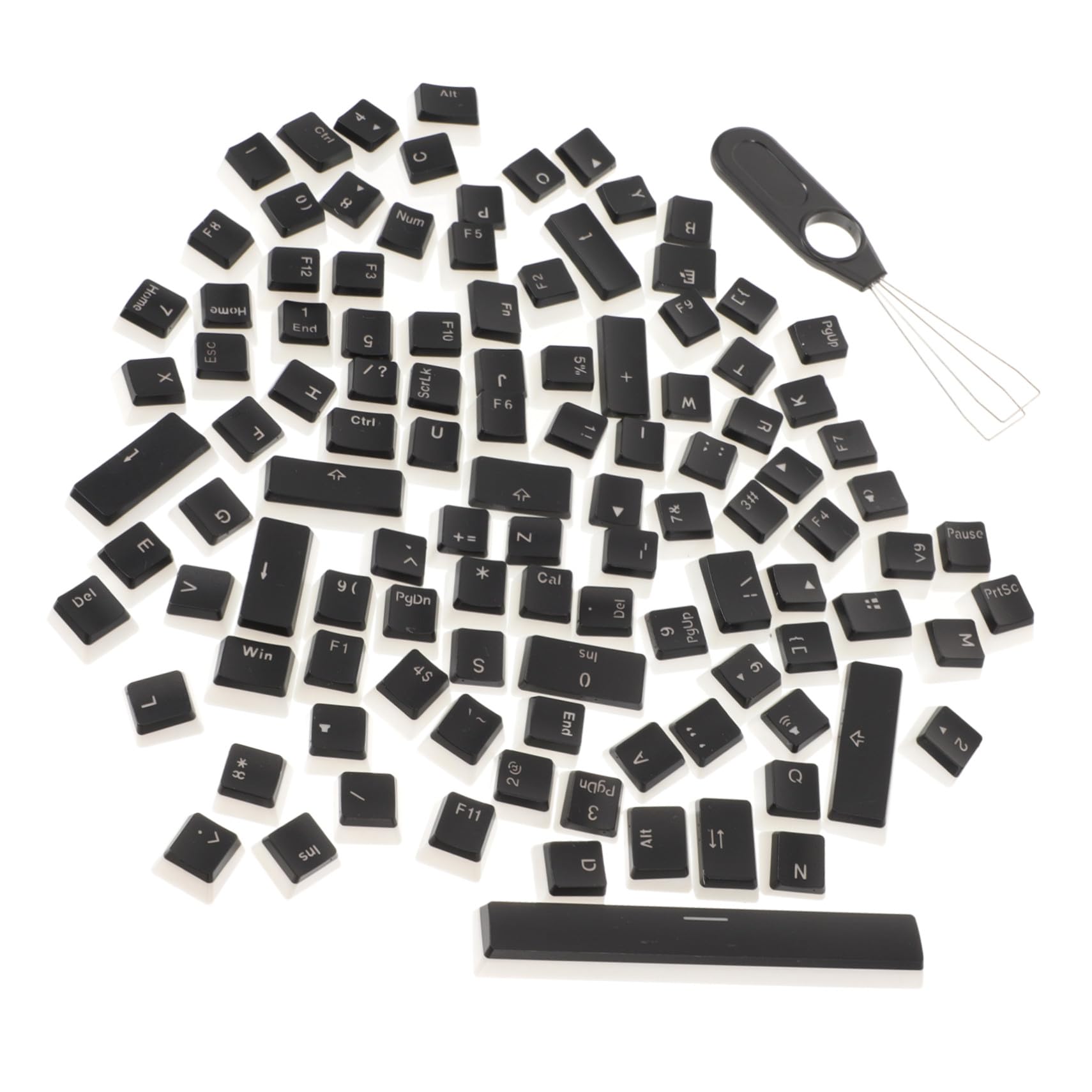 4 Set Keycap Pudding Semitrasparenti in Opaco per Tastiere Meccaniche Pc Resistenti e Adatti Appassionati di Gaming con Effetto Luce Rgb Potenziato
