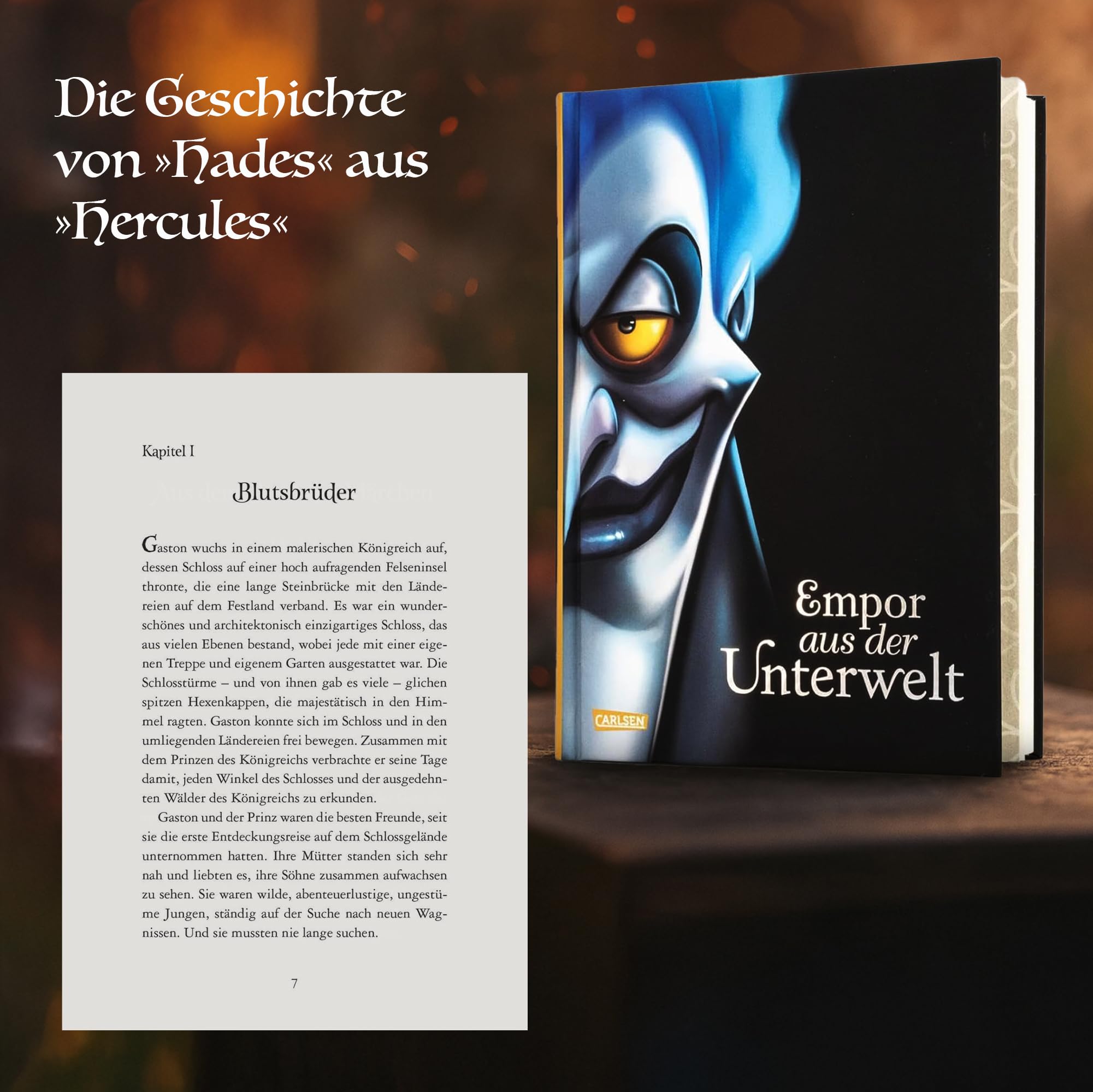 Disney Villains Buch-Set Band 10–12 - Hades (Hercules), Gaston (Die Schöne & das Biest), Herzkönigin (Alice im Wunderland) - 3 Bücher inkl. exklusivem Lesezeichen - Lesespaß ab 14 Jahren