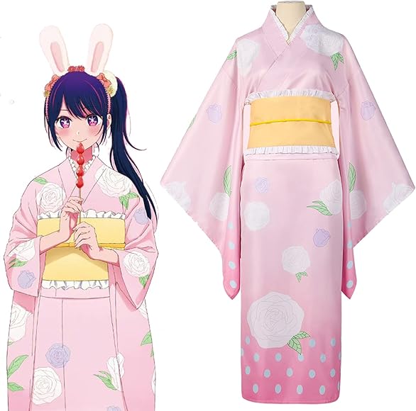 Amazon.co.jp: [HESHI] 推しの子 星野 アイ コスプレ衣装 着物 ウィッグ グッズ 変装 コスプレ仮装 ドレス フルセット  ハロウィン クリスマス イベント 人気 がらん アニメ 学園祭 舞台装 文化祭 日常着 撮影 花火大会 : ホビー