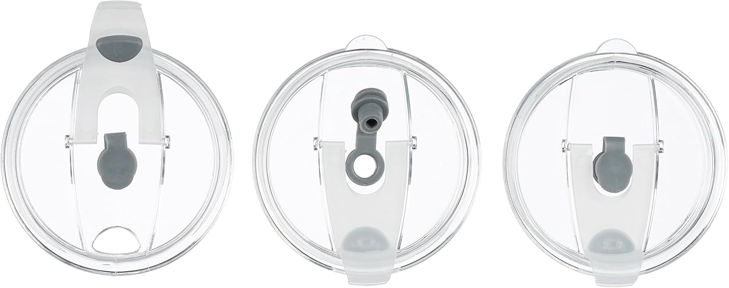 Relaxdays Set of 4 Cups, Drinking Glasses with Lid & Straw & Handle, Vol. 450 ml, 4 Colours, Transparent, 13 x 13 x 8.5 cm