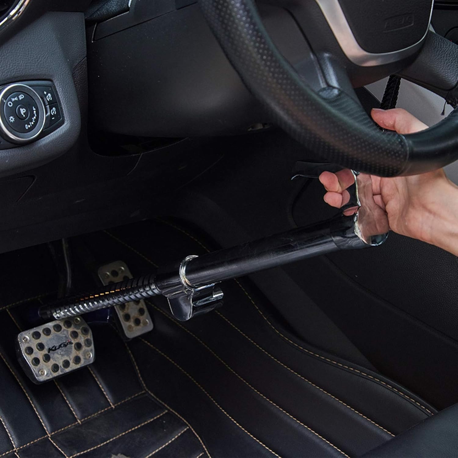 Amazon Co Jp ハンドルロック車のブレーキペダルロック盗難防止クラッチロック車車 Suv ピックアップトラック用ダブルフック 二重保護 車 バイク