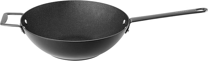 Scanpan Wok Negro de 12 pulgadas antiadherente cuadrado apto para cocina miniatura 3