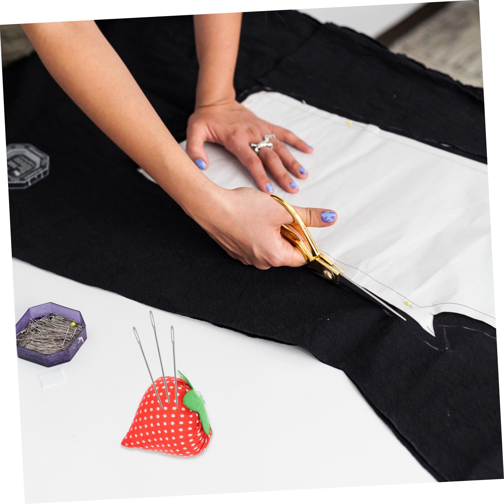 Operitacx 50piezas Alfileteros De Portátil De Cojines Para De Costura Accesorios De Costura Prácticos y Decorativos De Manualidades