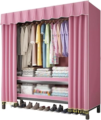 Miniatura 8 de large closets Foldable Wardrobe Closet Steel Large Closet 130cm/150cm/180cm Clothes Closet for Bedroom Hanging Fashion Portable Closet Space-saving