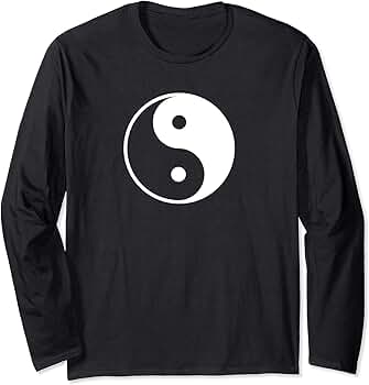 Amazon.com: Yin Yang Long Sleeve T-Shirt : Clothing, Shoes
