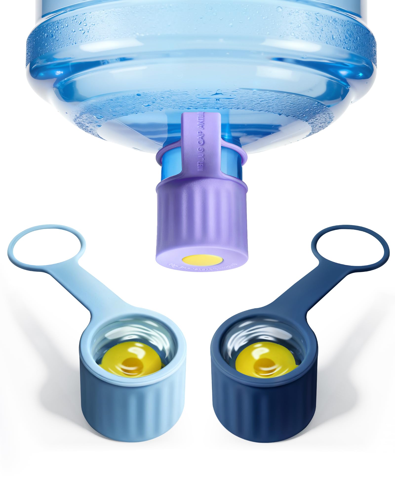 Silicone Water Jug Caps - Leakproof 5 Gallon Lids -10 Silicone Water Jug Caps - Leakproof 5 Gallon Lids -10